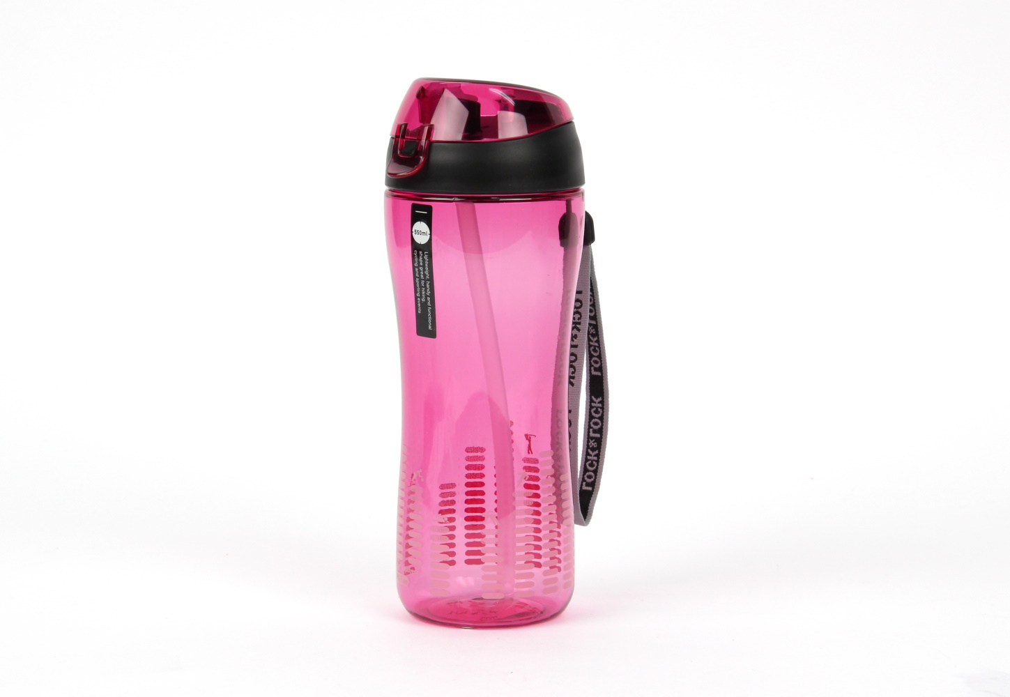 ABF628P – sportowa butelka z rurką, różowa 550 ml