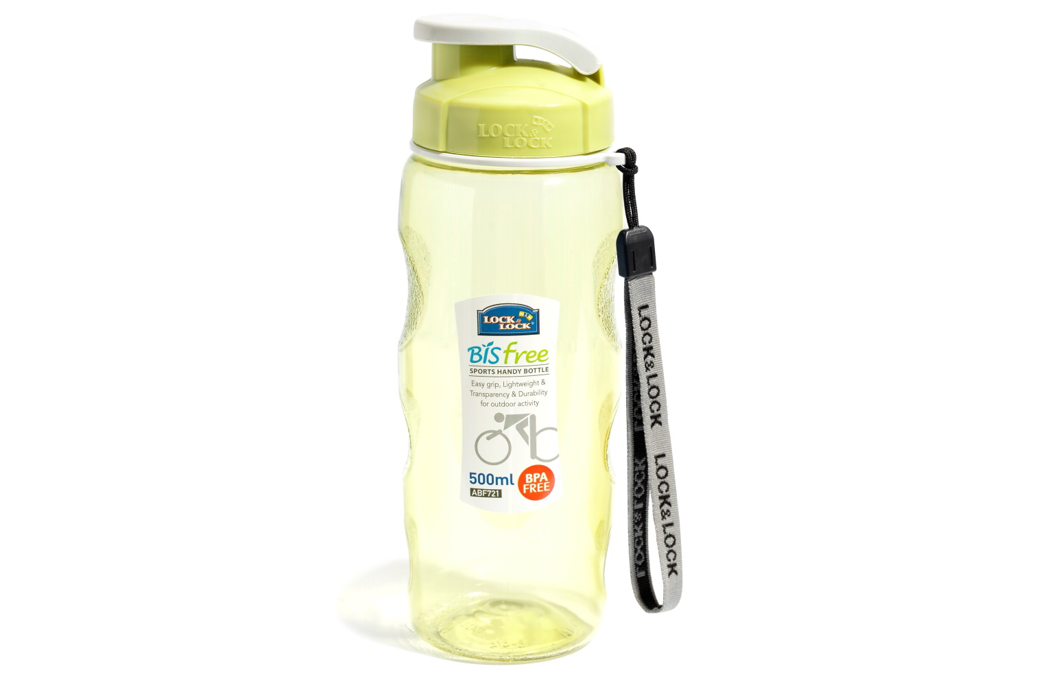 ABF721G – sportowa butelka, zielona 500 ml